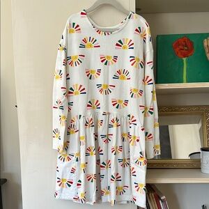 Colorful Sunburst Kids Dress